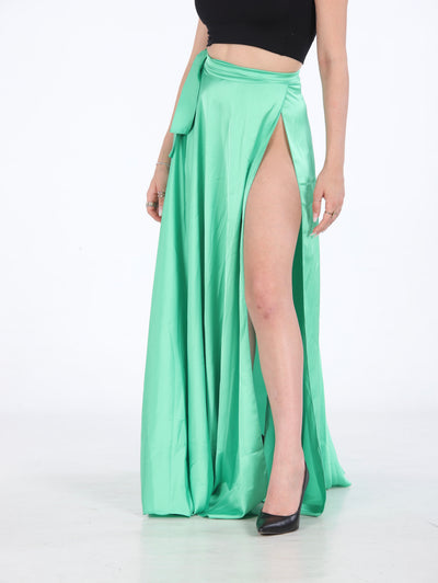 Priscilla - Maxigonna - verde menta