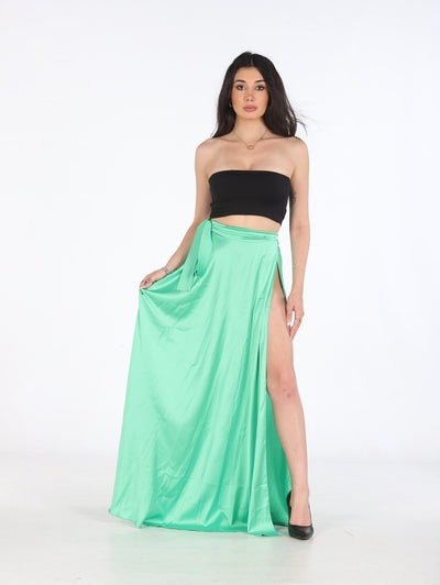 Priscilla - Maxigonna - verde menta
